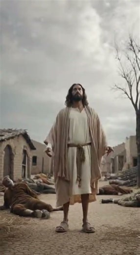 Jesus Resurrects the Starved Elderly and Animals, Bringing Life Back to the Village! #jesus #movie