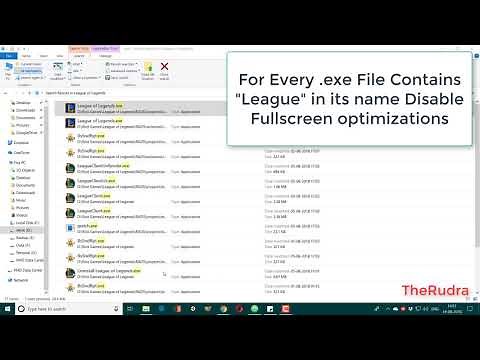 League of Legends Flickering at Full Screen - Windows 10
