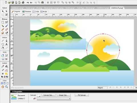 How to Create Vector Art Illustrations in Adobe Fireworks - Tutorial - Part 1 of 2
