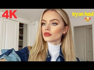 4K Try on Haul Transparent Clothes | No Bra Challenge 2025 Trend | shein keep or return haul review