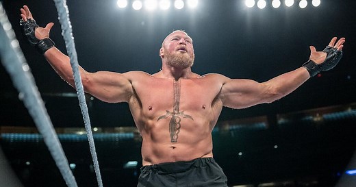Major star responds to the idea of facing Brock Lesnar in AEW
