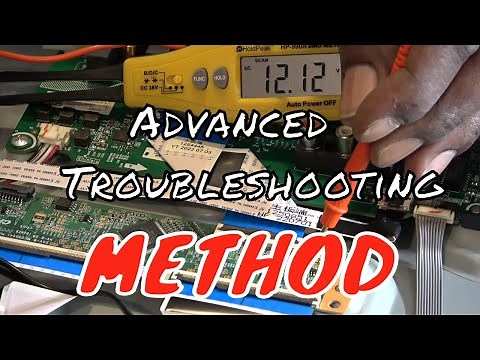 How to Troubleshoot LED TV with backlight but no video or display.