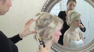 14K views · 440 reactions | Chin length hair? No problem! Here is a romantic side do without hair extensions needed...you just need your 5/8" iron! Short hair DVD and all DVDs is now 50% off until January 1st! www.thebridalbeautysalon.com | Braids by Color | Facebook