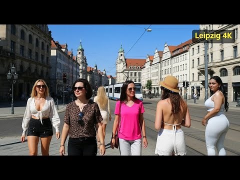 Leipzig, Germany 🇩🇪 Walking Tour 4K HDR | Beautiful City Streets & Old Town