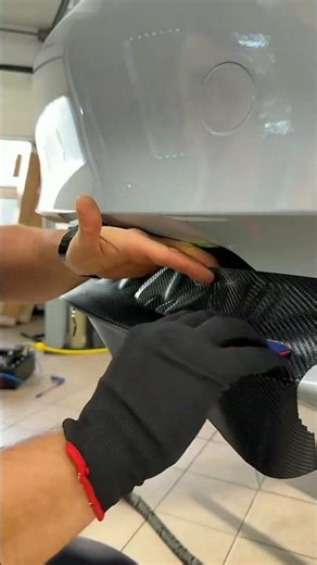 Tesla Carbon Splitter Wrap (Front-End Impact Zone Detail) ⚡📐