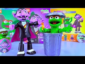 SESAME STREET 40 Minutes Satisfying Unboxing Playing Oscar Count Von Count