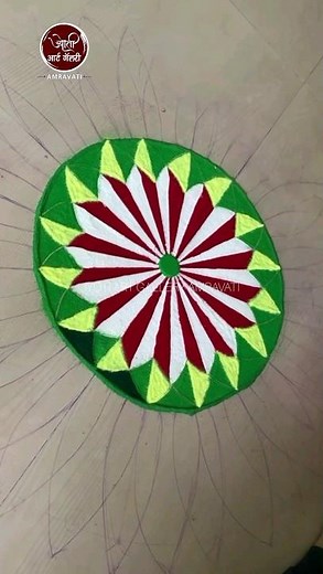simple wedding Rangoli kolam 3d flowers Colours kolam☃️