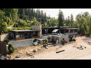 Touring a $2 Million Dollar MODERN WATERFRONT Home | Nelson BC & Kootenay Real Estate House Tour