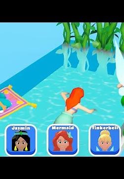 Princess Run 3D 👸🧜‍♀️🧚 NEW PRINCESSES!! All Levels Gameplay Android,ios