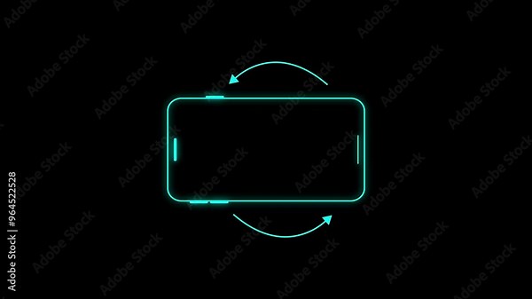 Please Rotate Your Phone to Landscape 90 Rotation for Better Experience. Turn you Smart phone rotate device screen, Phone flip sign, Phone Rotation animation.