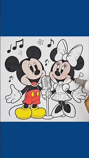 Mickey Minnie Mouse Drawing Easy, 232 #coloring #drawing #coloringpages #kidspainting