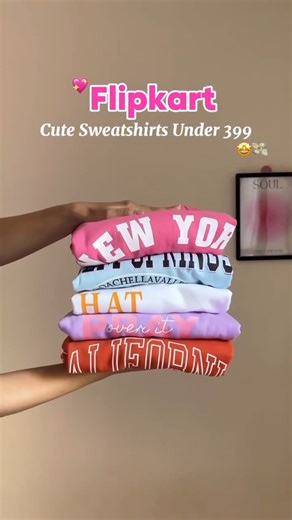 Flipkart cute sweatshirts under ₹399 #flipkarthaul #winterspecial #fashion #outfitideas