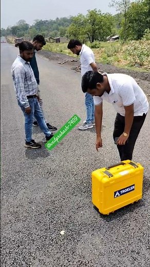 SMA layer, Compaction checking by NDG machine #highwayprojects #highwayconstruction #civilproject