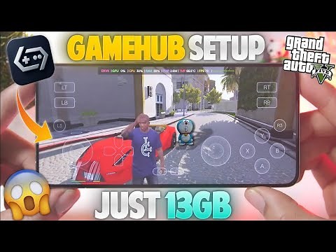 GTA 5 EXTREMELY LITE on Android 😱 | Gamehub Emulator Full Setup + GTA5 Gameplay