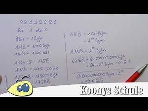 64GB USB Stick hat zu wenig Speicher?! Datenmengen umrechnen, Erklärung