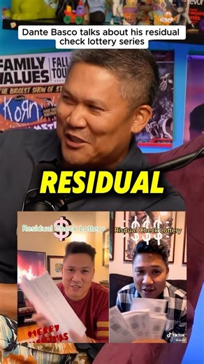 Dante Basco talks about his residual check lottery series