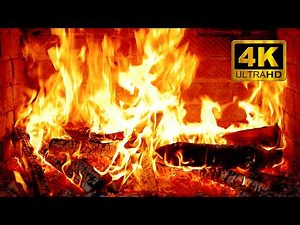 🔥 Cozy Fireplace 4K (12 Hours) • Warm Crackling Fire Sound for Sleep & Relax