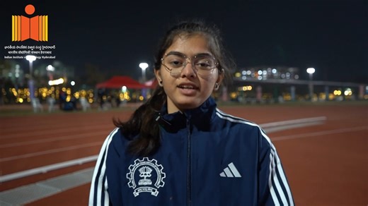 IIT Hyderabad_Official on Instagram: "A first impression that truly stands out Arya Gaikwad, athletics team, IIT Bombay, shares her experience of IIT Hyderabad’s beautifully planned campus and world-class sports infrastructure at the Inter-IIT Sports Meet 2025. #InterIITSportsMeet2025 @IITHyderabad @IITBombay #AthleticsLife #SpiritOfInterIIT #CampusImpressions @interiit_sportsmeet @mygovindia @eduminofindia @pibindia @paniitindia @iitalumni @echo.iith"