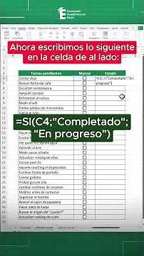 Create automatic progress buttons in Excel quickly. 😳💪🏼