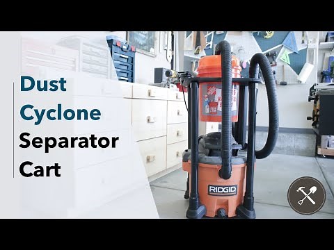 Dust Cyclone Separator Cart | Dustopper & Ridgid Shop Vac