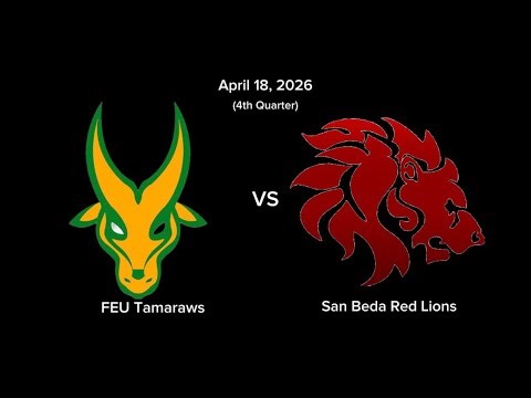 ESBL April 18, 2026 FEU Tamaraws Vs San Beda Red Lions (week 4) (4th Quarter)