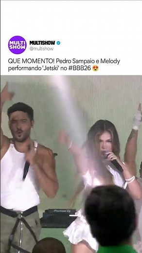 Pedro Sampaio and Melody perform 'Jetski' (Live) | BBB 26 | Multishow Music | #Shorts