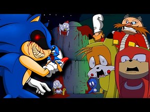 BEST SONIC.EXE ANIMATIONS EVER! - Tail's Halloween, Knuckles Night & Eggman's Chaos Emerald REACTION