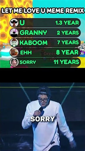 LET ME LOVE YOU MEME REMIX #shorts #roblox