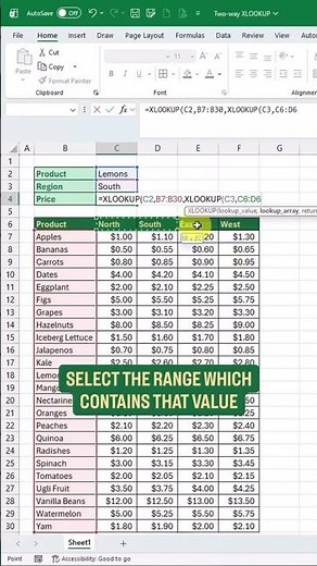 xlookup two directions explained #excel #rinkukumarsharma #exceltips