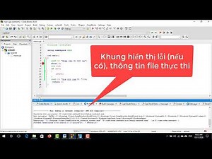 CodeBlock Hiển thị lại ô tên bài Management và ô Logs xem thông tin khi biên dịch