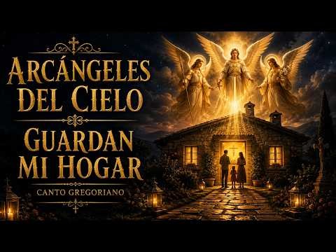 Arcángeles del Cielo Guardan Mi Hogar | Canto Gregoriano de Paz 🕊️ y Protección 🛡️