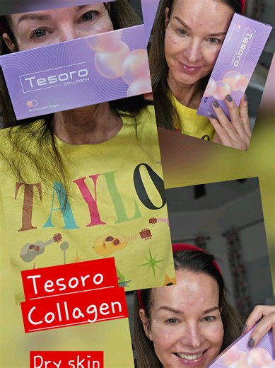 I'm using Tesoro Collagen today. Trying to finish up what I started before the truck ran over me. I hope to put a damper on my dry skin and of course build collagen.