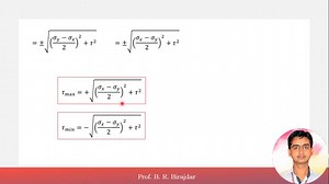 Principal Stres Strain- Derivation of principal plane position , Principal stress