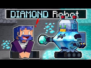 Playing Minecraft As A HELPFUL Diamond Robot!