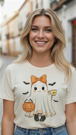 Make Your Own Halloween Shirts! DIY Ghost Graphic