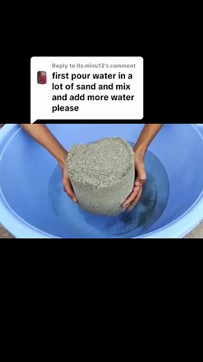 Creating Sand Sculptures by Water Immersion Technique