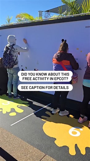 Disneyland | Get Away Today | At EPCOT's International Festival of the Arts, the Expression Section lets guests paint for free on a giant paint-by-numbers mural 🎨 The... | Instagram
