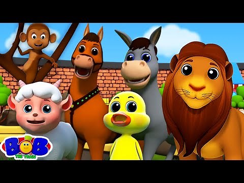 Animal Sound Song + More Learning Videos And Cartoons for Kids by Bob The Train