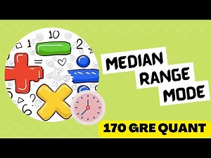 All About Median, Range and Mode Video Lecture | Crash Course for GRE