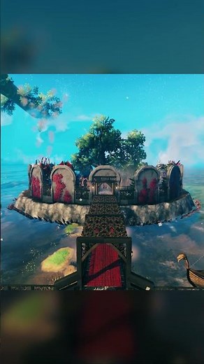 A Portal Hub Island In Valheim Ashlands