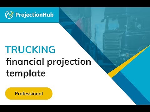 Trucking Business Financial Projection Template Walk Through