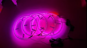 4Pcs 15.5in Double Row RGB Rim Lights,576 LEDs Dream Chasing Colors Wheel Ring Lights Tire Lighting kit APP Control for Cars SUV ATV Pickup RV Camper Trucks Wheel Lights