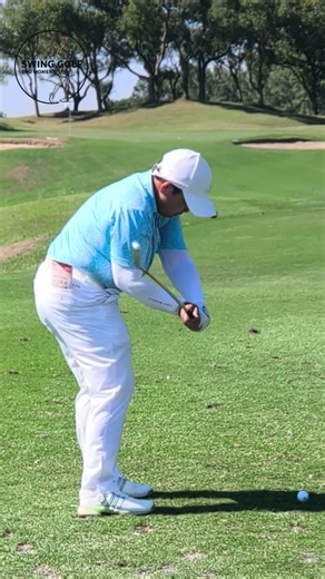 Please enjoy her iron swing from the side view. #golf #golfswing #ironswing