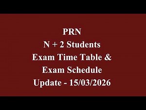 SPPU - PRN Expired Students - N+2 Exam Time Table & Exam Schedule Latest Update - 15-03-2026 #sppu