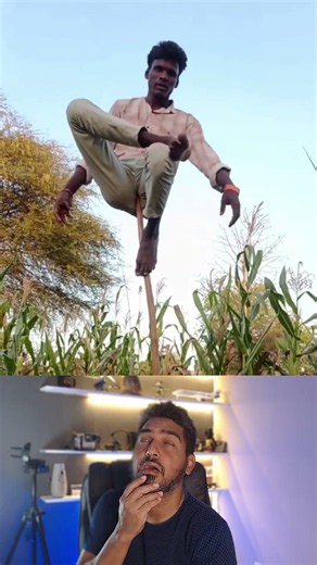Ele consegue equilibrar na vara como poucos conseguem