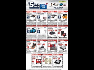 Harbor Freight Ad - $5 Tool Sale!