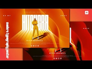 Modern Typography Poster Design in Adobe Illustrator | Clean & Creative Tutorial#adobeillustrator