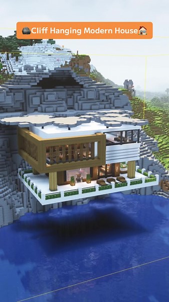 崖に吊るされたモダンハウスの作り方