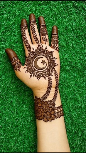 Eid special Easy Chand mehndi design | mehandi ka design | mehndi designs | mehndi ke designs