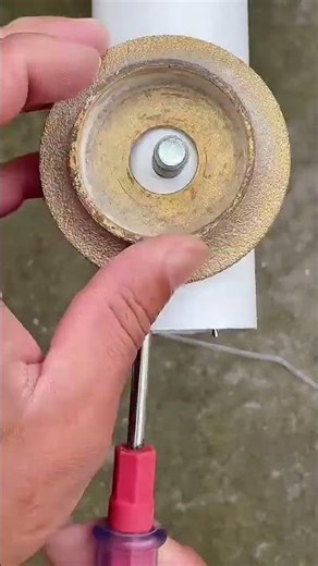 How to install bolts in pipes using battery cable clamps #shortsvideo